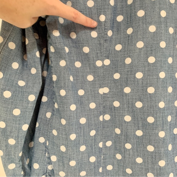 Tommy Hilfiger polka dot chambray button down - Picture 7 of 10
